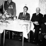 General and others at the Palace in Nakło