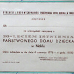 20-year anniversary certificate