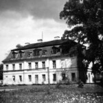 Palace in Nakło rear view.