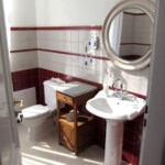 Bathroom in the Red Suite at the Palace in Nakło