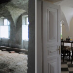 Dining room, before and after