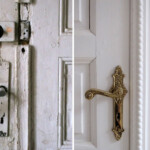 Door before and after restoration